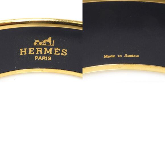 Hermès HERMES bangle bracelet in enamel, gold, white, and multicolor, women's...